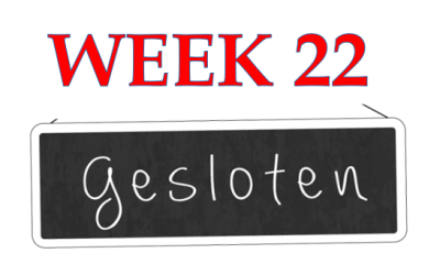 LET OP!! Helaas zijn wij deze week GESLOTEN!!